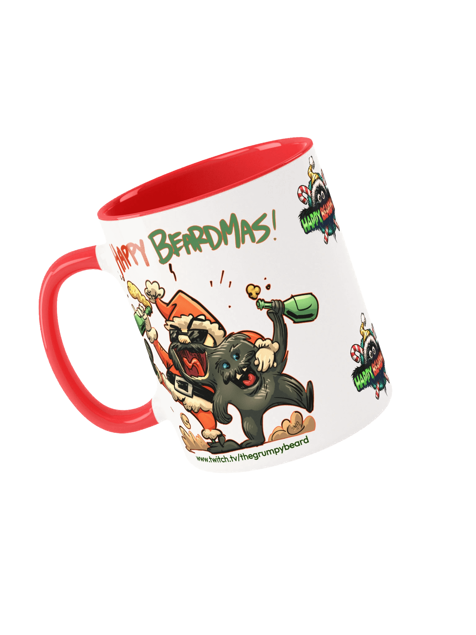 Happy Beardmas - Ceramic Mug with Color Inside product image (23)