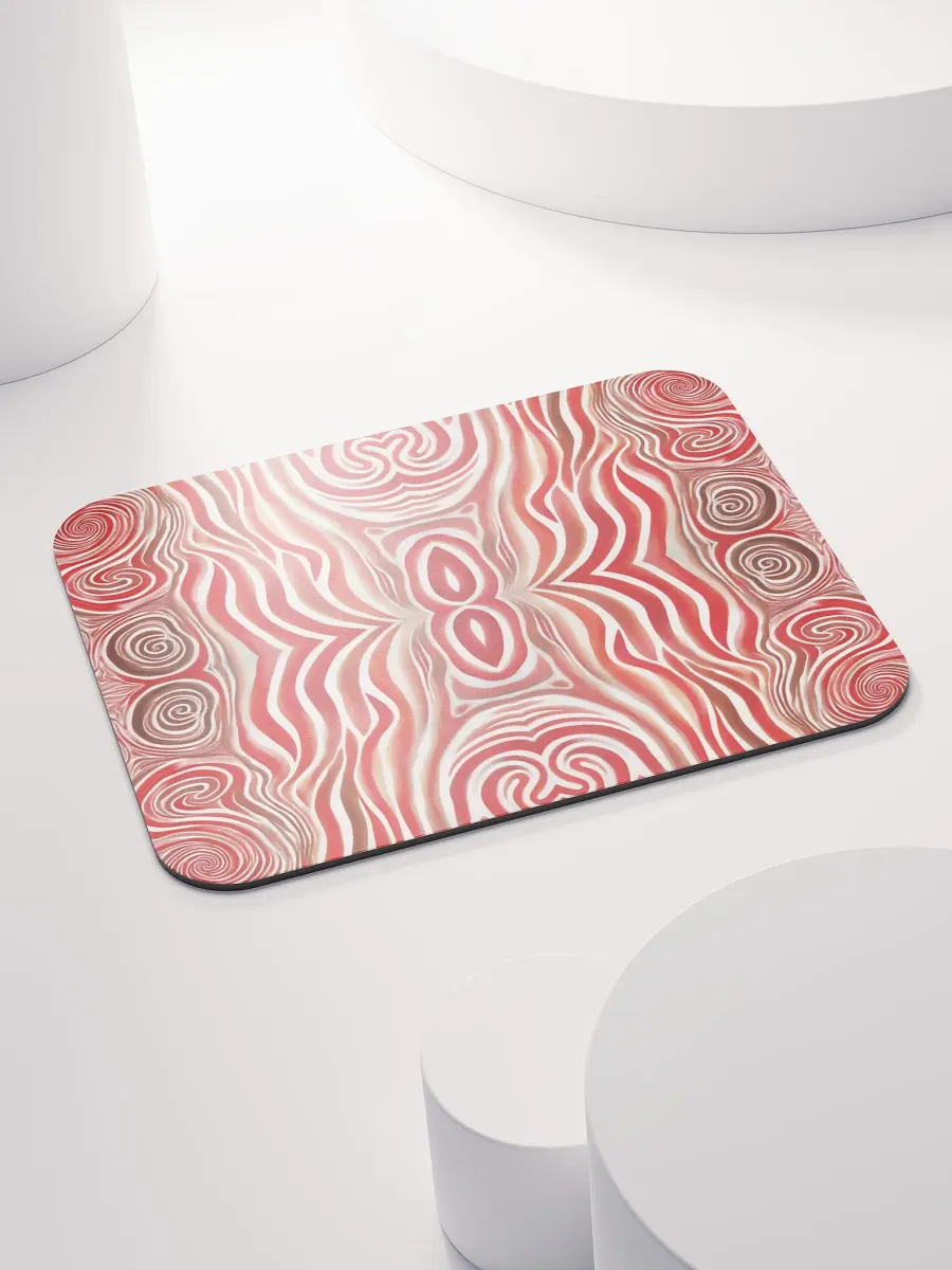 Funky Red Liquid Explosion Tie-Dye Classic Mouse Pad product image (5)