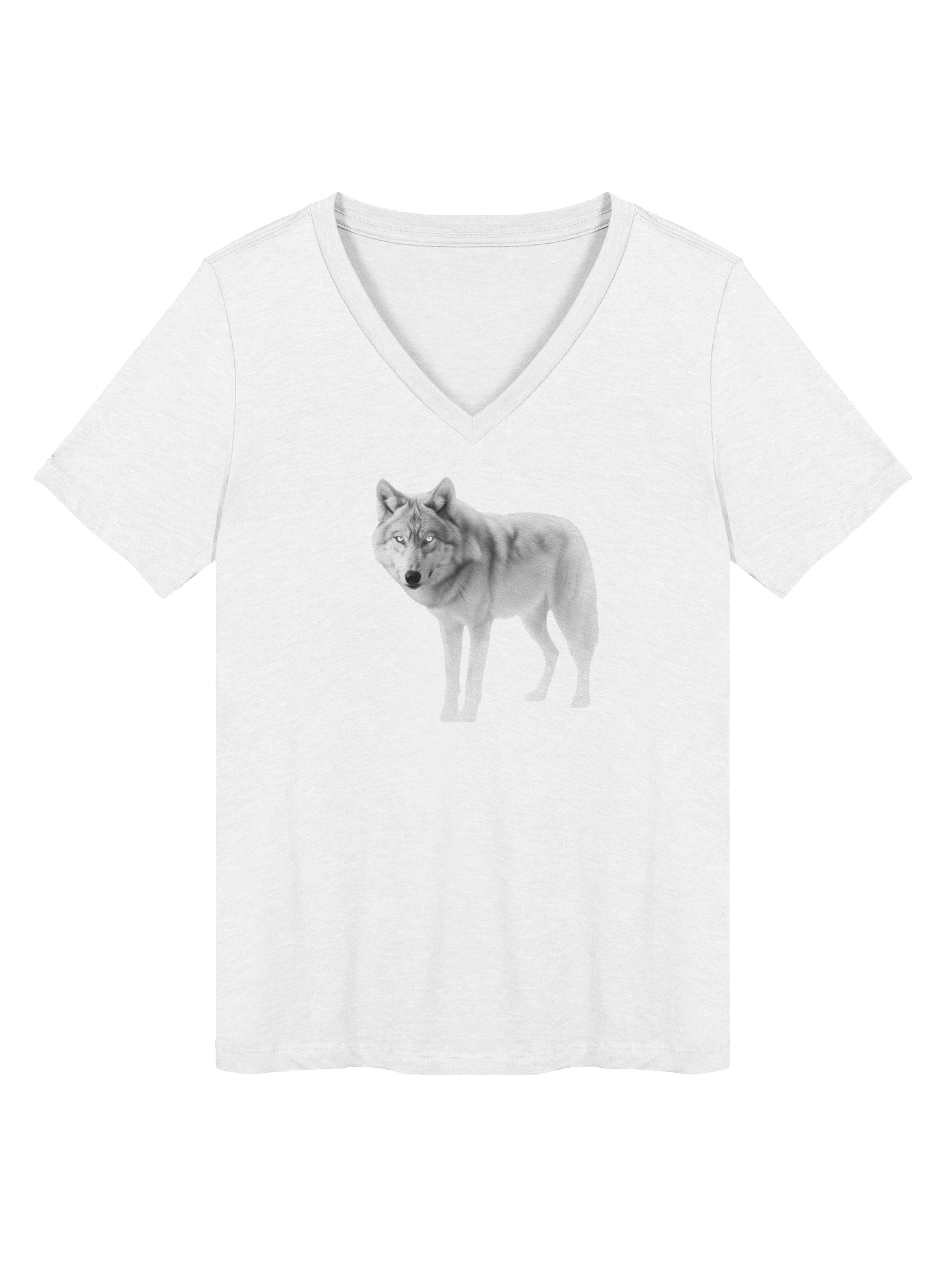 Ethereal Wolf Relaxed V-Neck Tee product image (1)