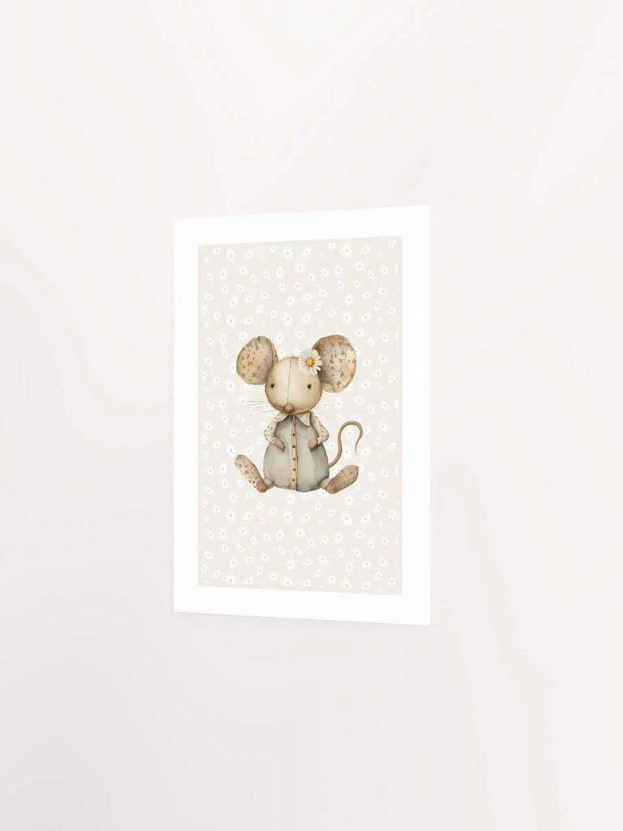 Boho Daisy and Mouse Nursery Print product image (3)