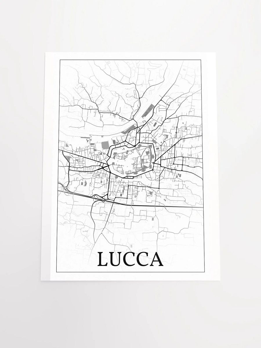 Lucca, Italy, city map print product image (18)