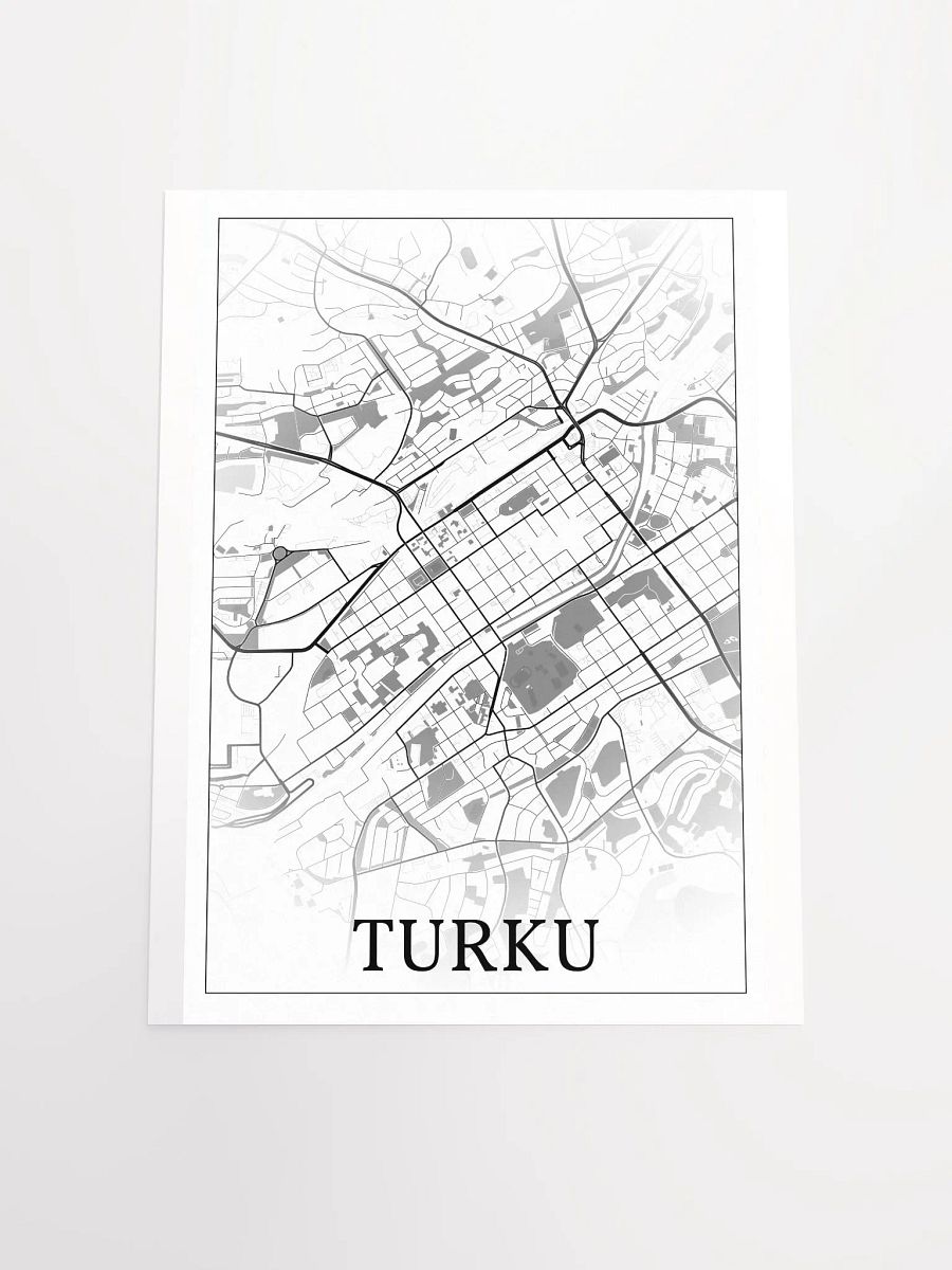 Turku, Finland, city map print product image (17)