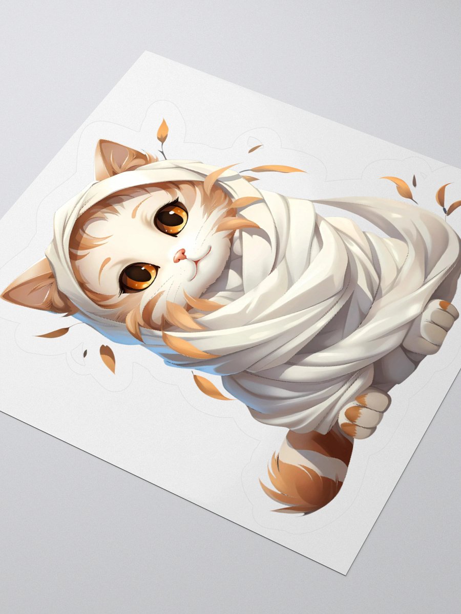 Mummy Cat Halloween Sticker product image (9)