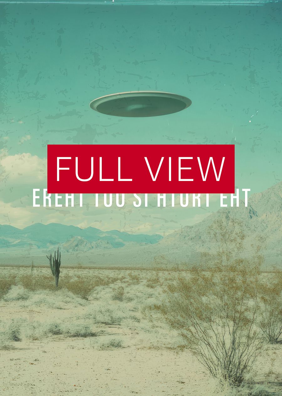 erehT tuO si hturT ehT/The X-Files poster, S09E04 tagline, 2001 — sci-fi poster product image (3)