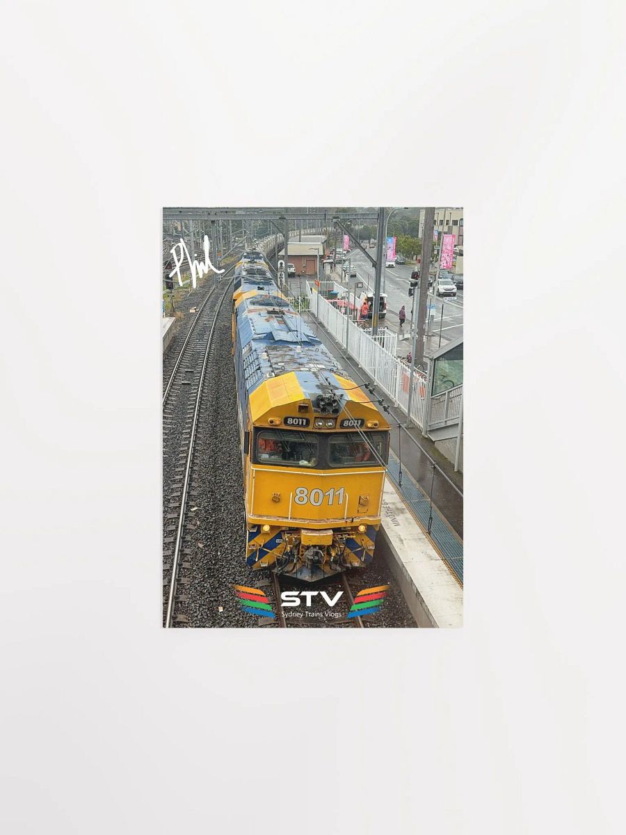 STV Small 5'' x 7'' Poster - 8011 Leading a Train Through Lidcombe product image (1)