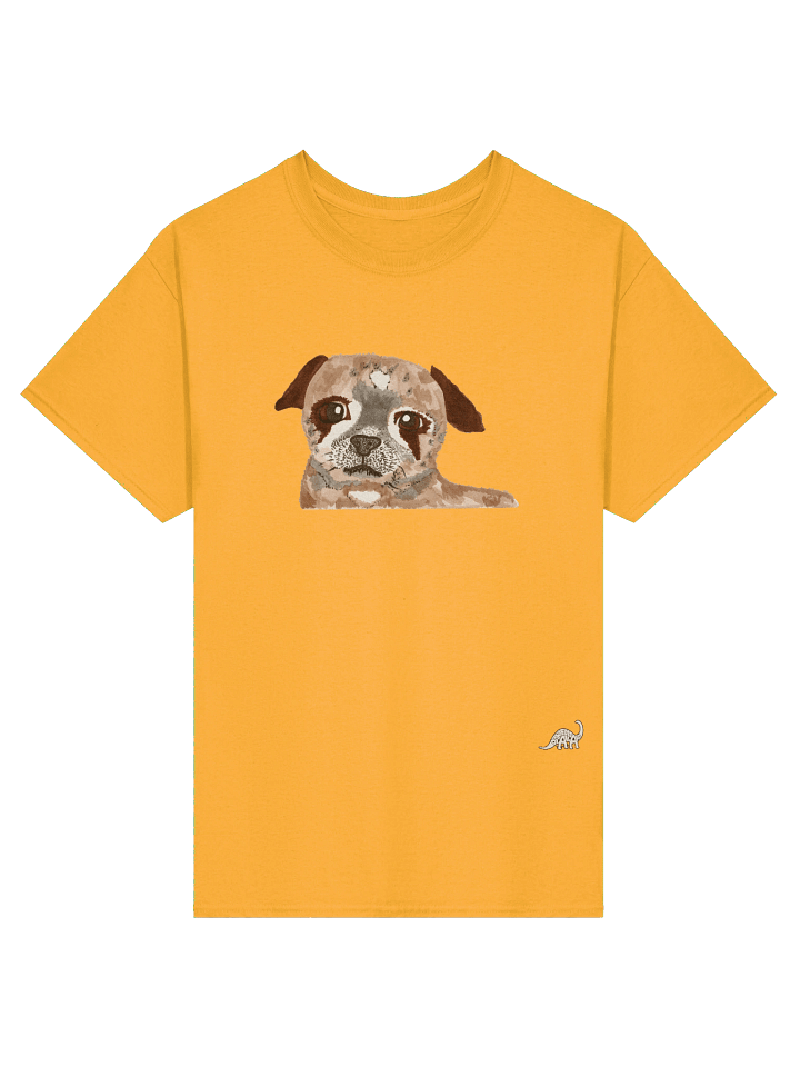 Pug Watercolour Heavyweight T-Shirt product image (1)