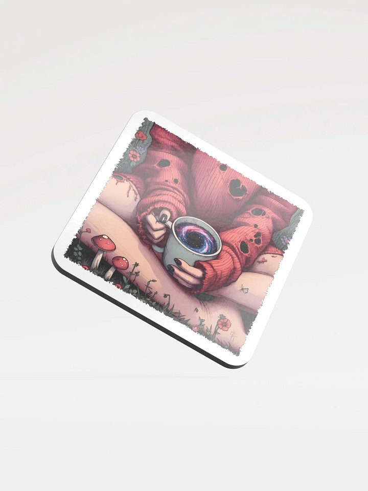 Smoothing The Edges Of My Chaos High Glossed Cork Coaster product image (1)