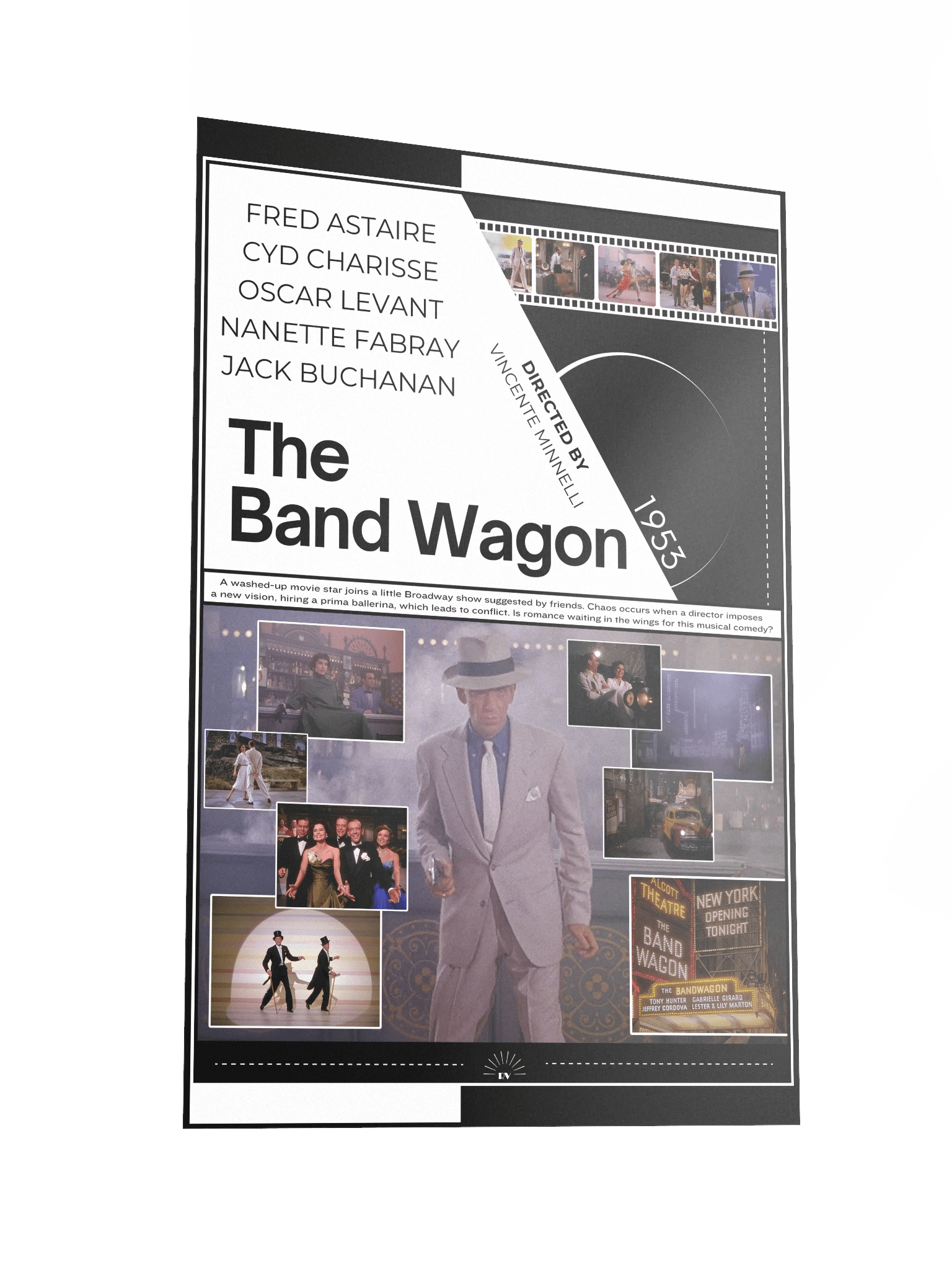 The Band Wagon with Fred Astaire and Cyd Charisse 1953 | Movie Poster | 12x18 Wall Art product image (2)