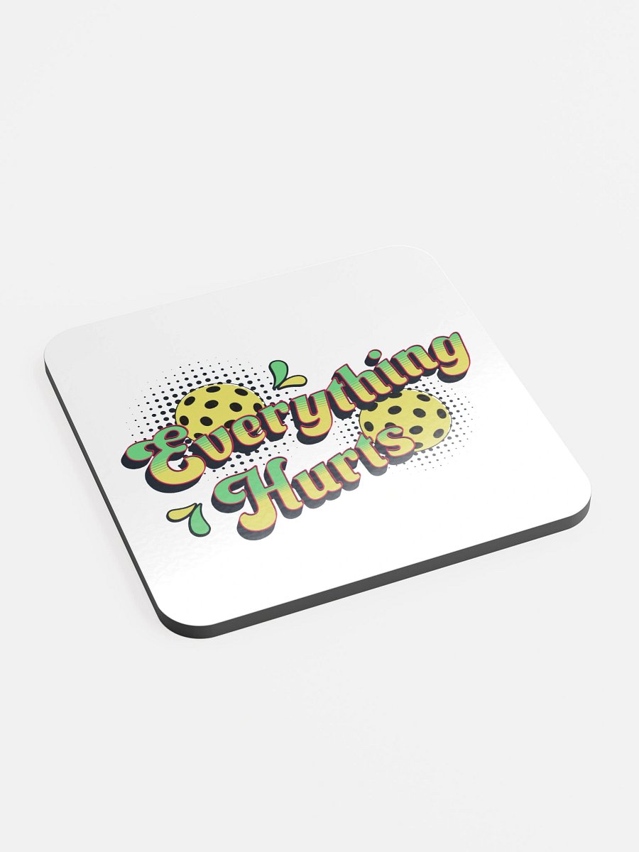 Everything Hurts Pickleball Vibrant Pain Coaster Set product image (3)