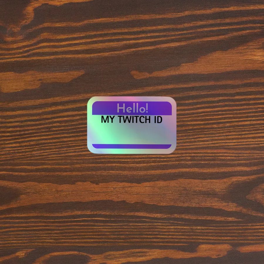 Hello! Twitch ID Sticker product image (5)