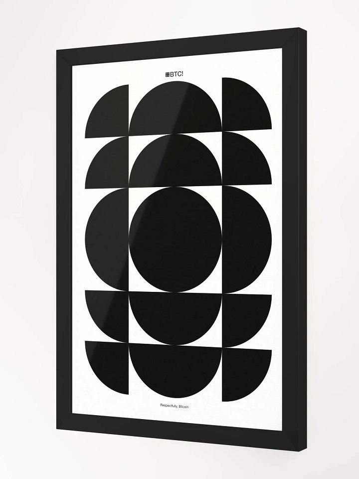 Bitcoin Nodes Poster [framed] product image (2)