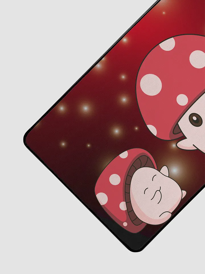 Starry Cute Mushroom Trio Desk Mat product image (2)