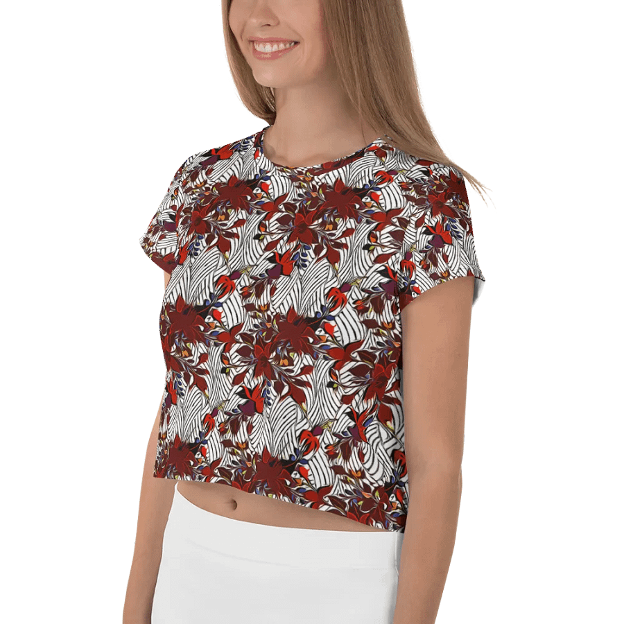 Floral Stripes | Crop Tee product image (4)