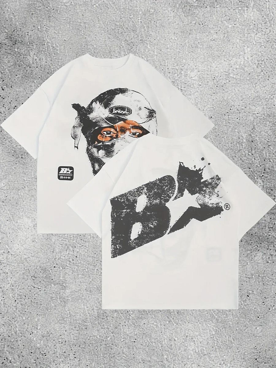 ZENTLY Y2K Tee – Vintage Masked Portrait Edition product image (3)