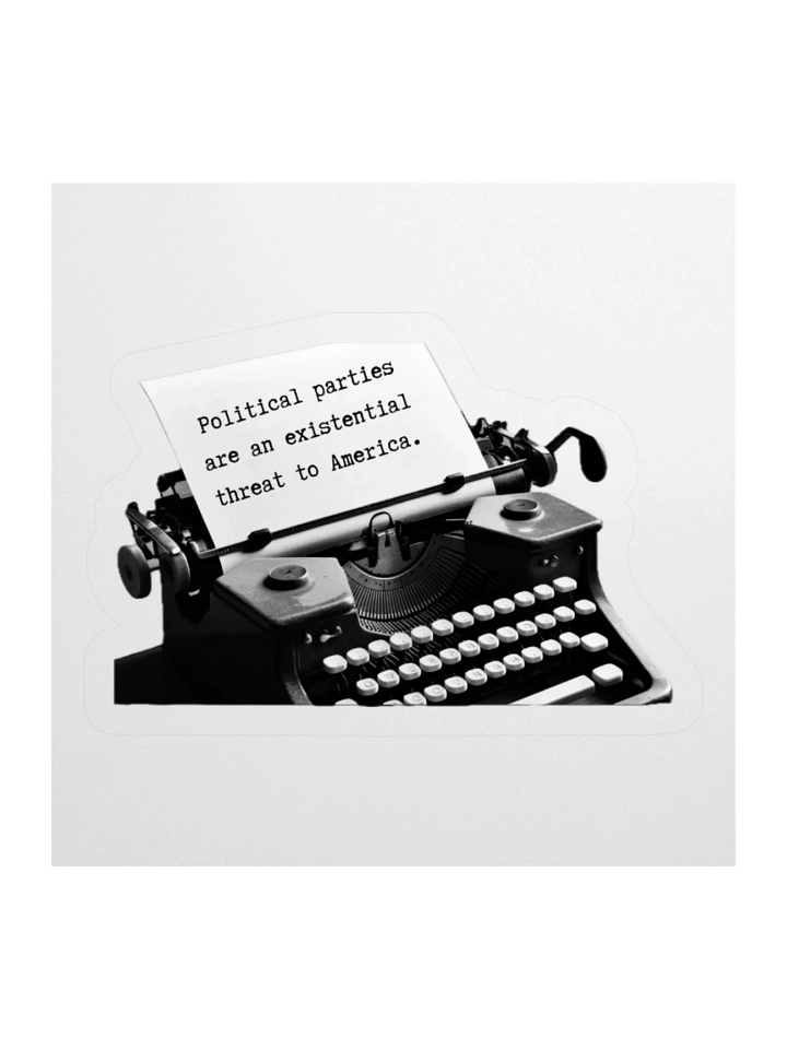 Existential ThreatTypewriter Sticker product image (1)