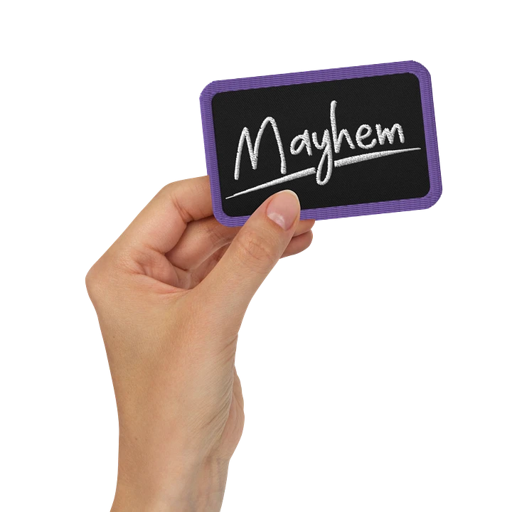 Mayhem Embroidered Patch (Rectangle) product image (2)