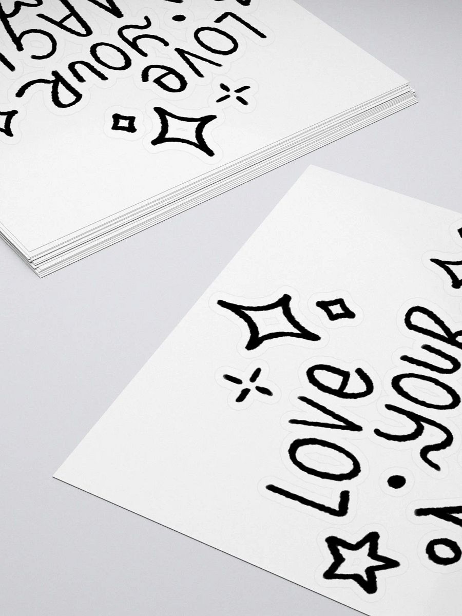 LOVE YOUR MAGIC STICKER (BLACK) product image (4)