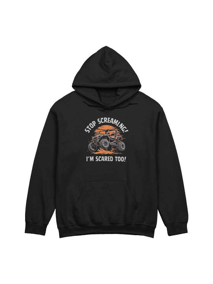 Stop Screaming Print on Gildan Hoodie product image (4)