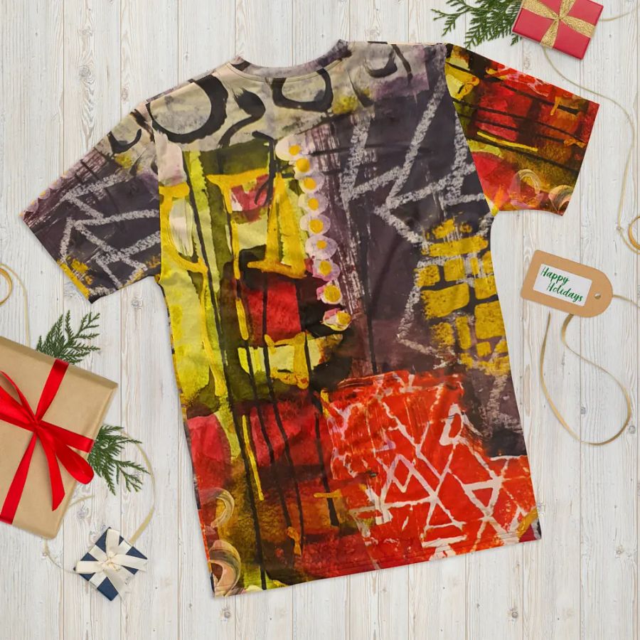 orginal mixed media painting by b.reters, all over print tshirt product image (11)