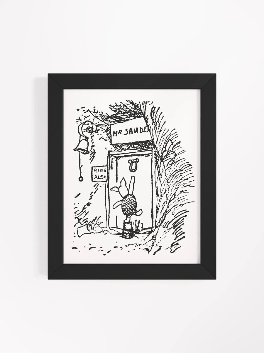 Piglet at Pooh Bear's House Framed Artwork product image (5)