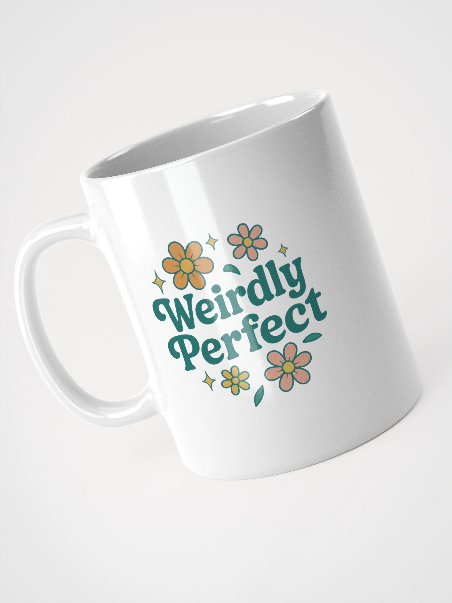 Weirdly Perfect White Glossy Mug product image (8)