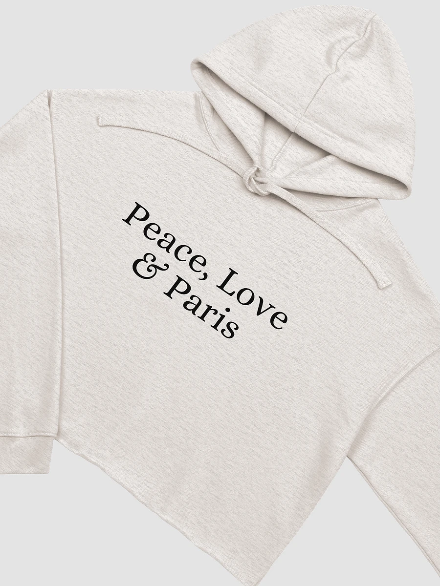 Peace, Love and Paris Cropped Hoodie product image (12)