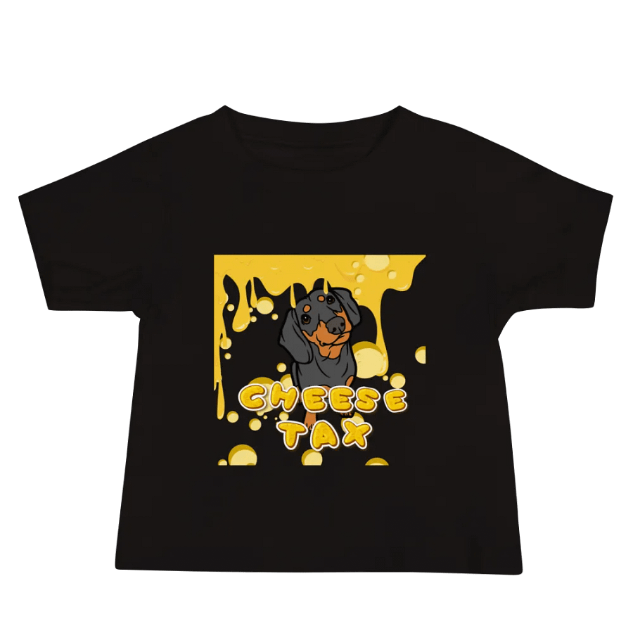 Cheese Tax Dog Cartoon Baby Tee product image (2)