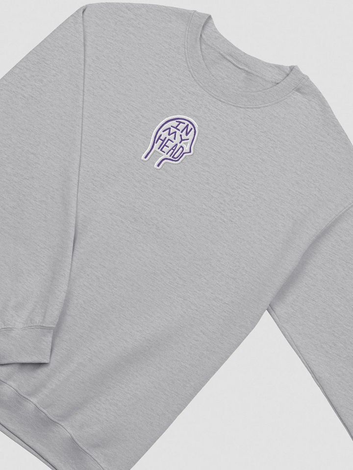 In My Head embroidered crewneck (purple bubble design) product image (1)