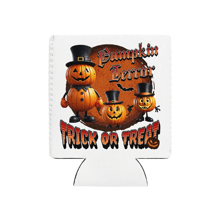 Pumpkin Terror Trick Or Treat Can Cooler product image (1)