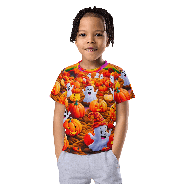 Spooky Pumpkin Patch Kids T Shirt product image (1)