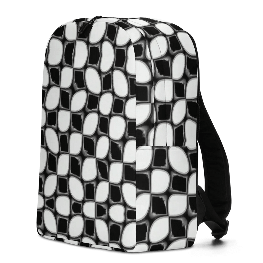 Interconnected Monochrome Grid Backpack product image (1)