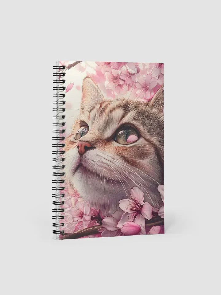 Sakura Feline Spiral Notebook product image (1)