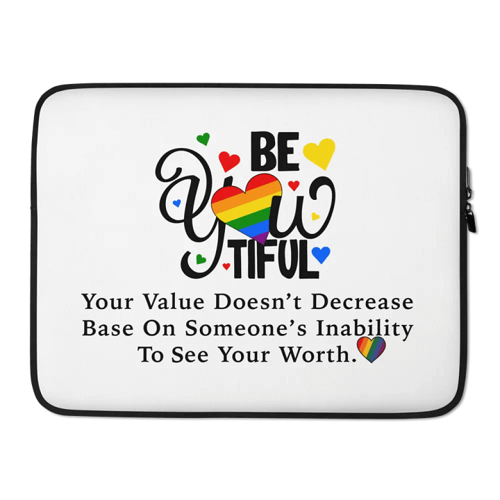 BeYouTiful Laptop Sleeve product image (2)