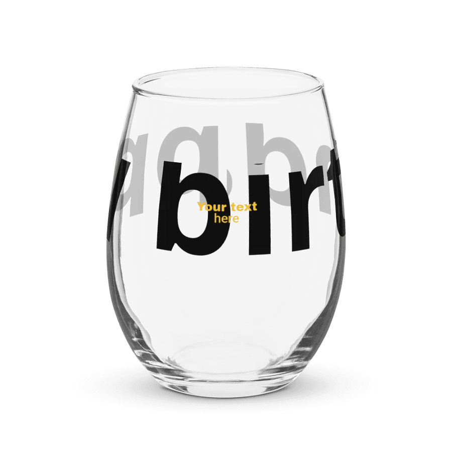 Happy birthday wine glass product image (1)
