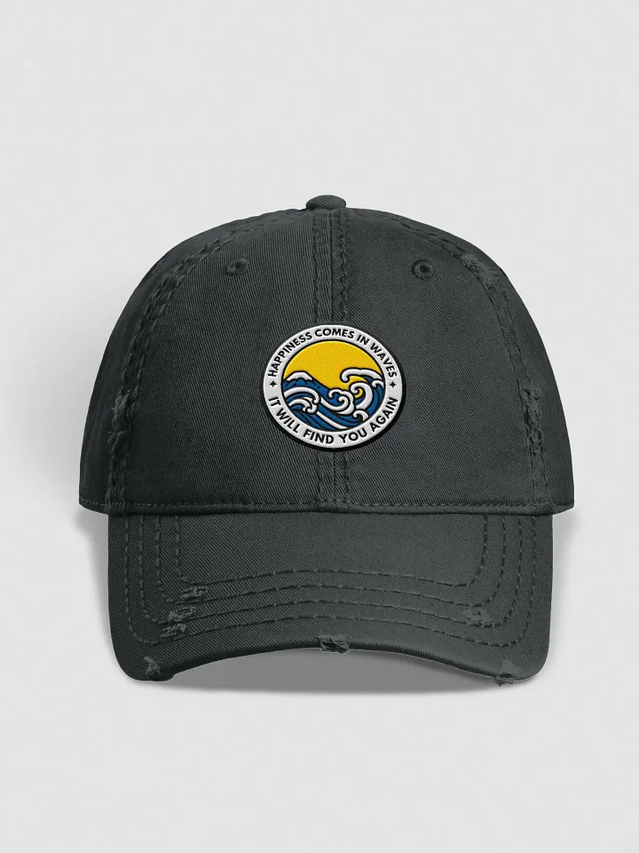 "Happiness Comes In Waves" Distressed Dad Hat product image (1)