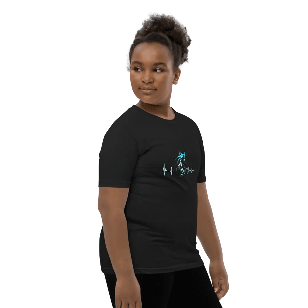 Horse Heartbeat Bella+Canvas Youth Short Sleeve T-Shirt product image (9)