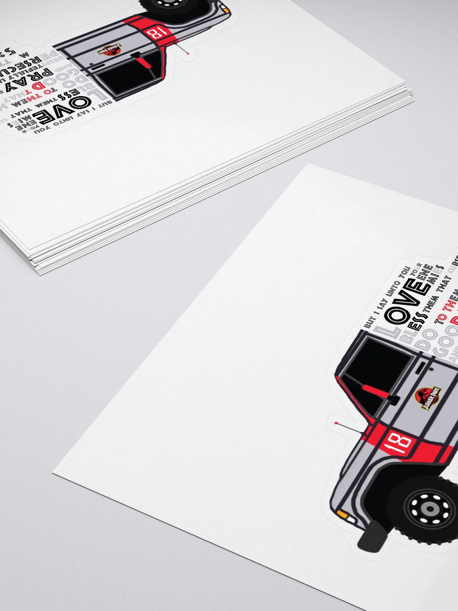 Raider Bible Verse (Matthew 5:44) Sticker product image (4)