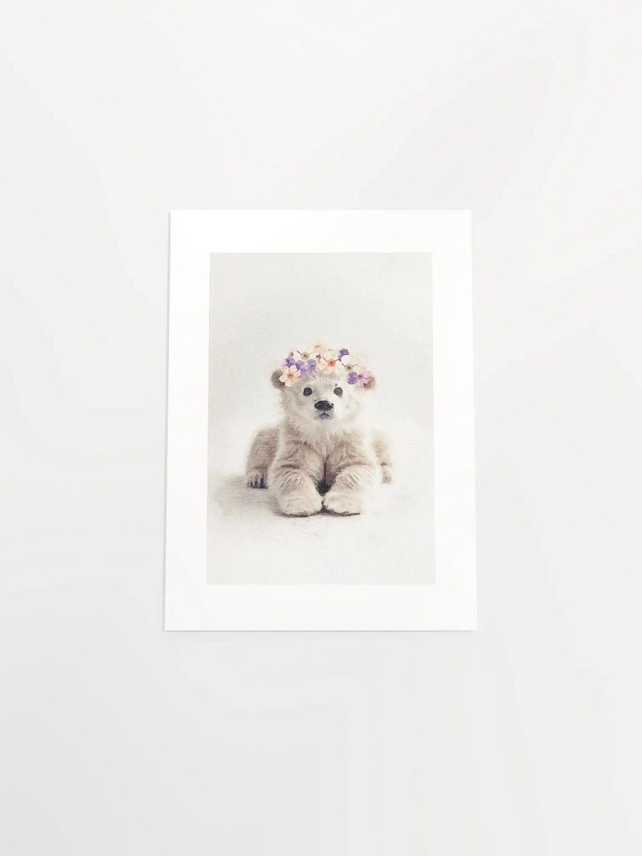 Cuddly Polar Bear Cub Passepartout Print product image (4)
