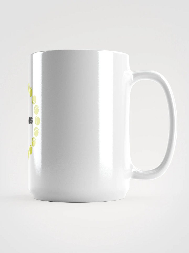 Tennis Ball Circle White Glossy Mug product image (2)