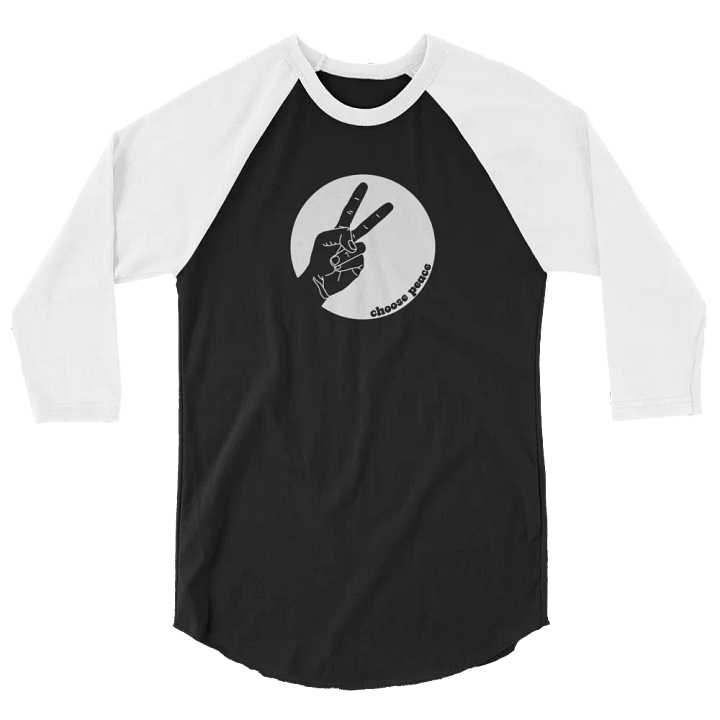 Choose Peace Crop Henley product image (2)