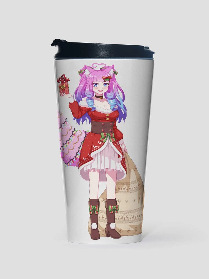 Foxy Festive Stainless Steel Travel Mug product image (1)