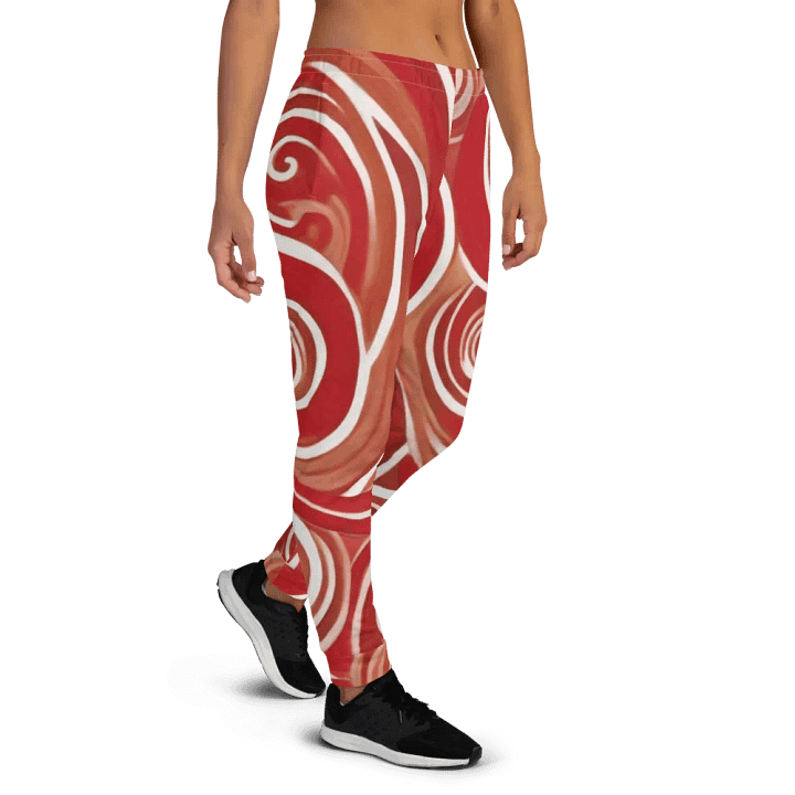 Funky Cherry Swirls Liquid Tie-Dye Women's Joggers product image (2)