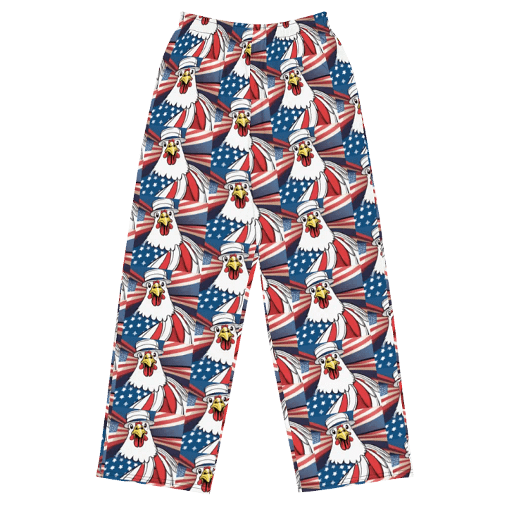 Patriotic Eagle All-Over Print Wide-Leg Pants product image (1)