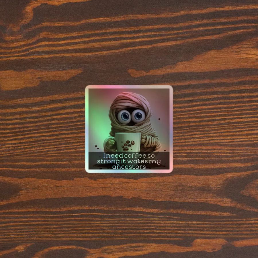 Ancestor Strength Coffee Holographic Sticker Sheet product image (5)