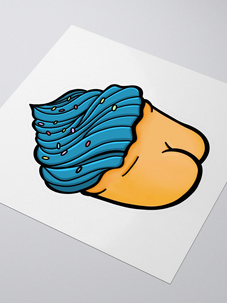 AuronSpectre Cheeky Cupcake Sticker - Blue product image (3)