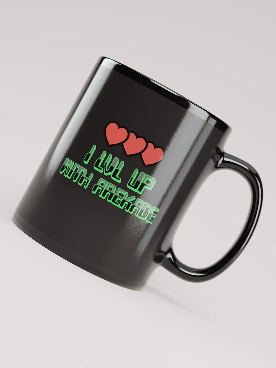 LVL UP Black Glossy Mug product image (5)