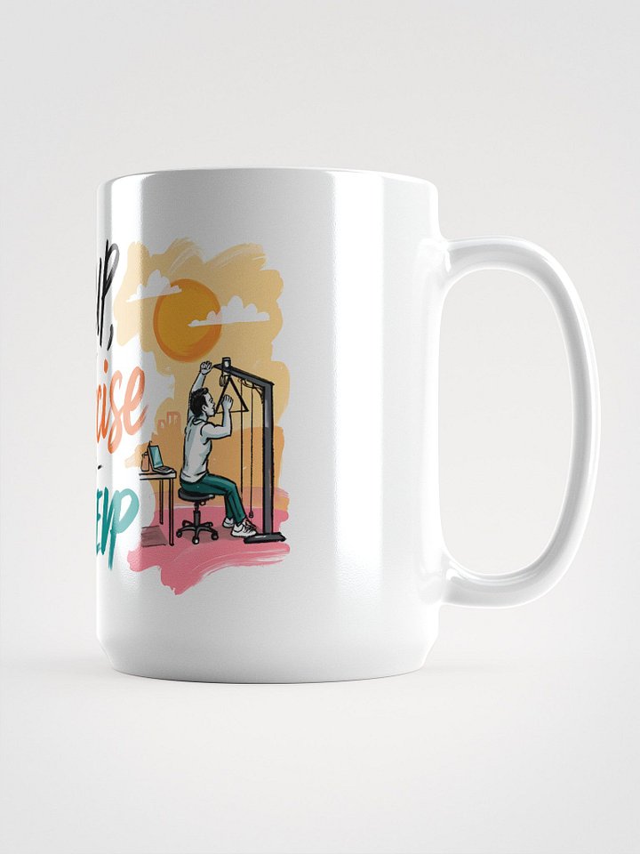 Sunrise Fitness Motivation | Wake-Up Workout Art Glossy Mug product image (1)