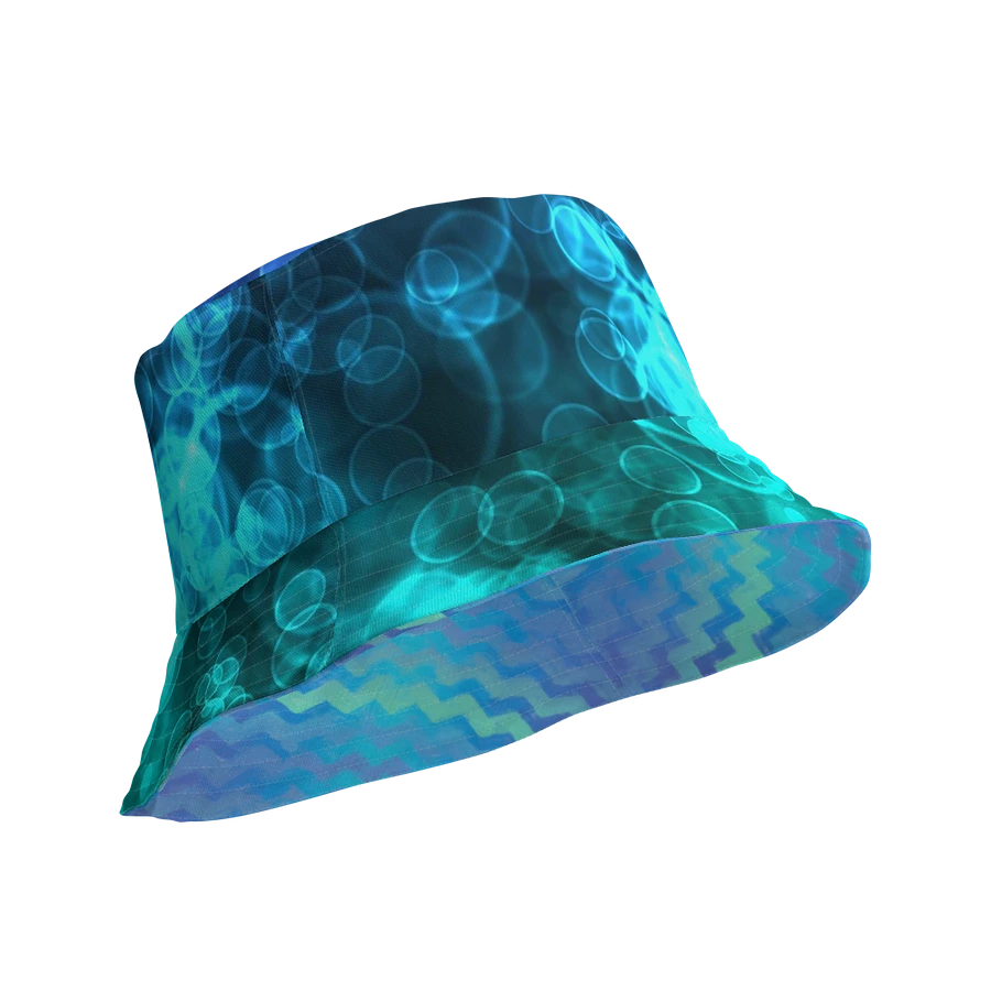 Blue Ocean Bokeh and Mermaid Stripe Bucket hat product image (1)