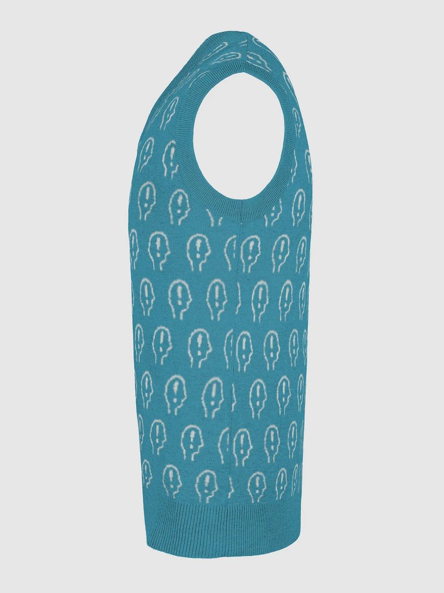 EXCLAIMING MENTALLY (duotone teal) knitwear vest product image (28)
