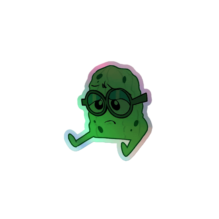 Holographic Sad Pickle Sticker product image (1)